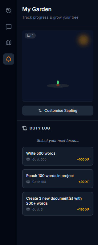 The Nursery - Gamified Writing